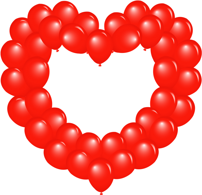 Heart Balloons Png (715x715), Png Download