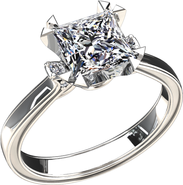 Gia Certified - Princess Cut (960x720), Png Download