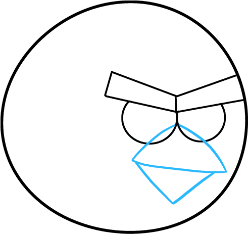 How To Draw Angry Birds - Figuras Geometricas Para Armar Esfera (680x678), Png Download