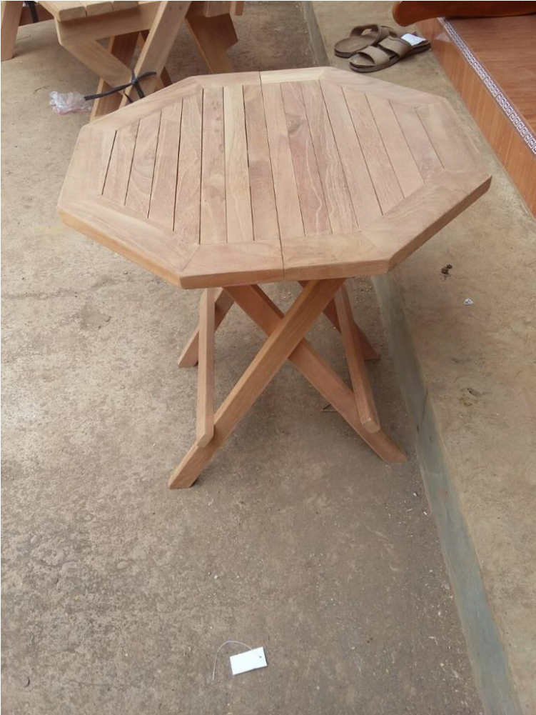 Hexagonal Picnic Table - End Table (937x1000), Png Download