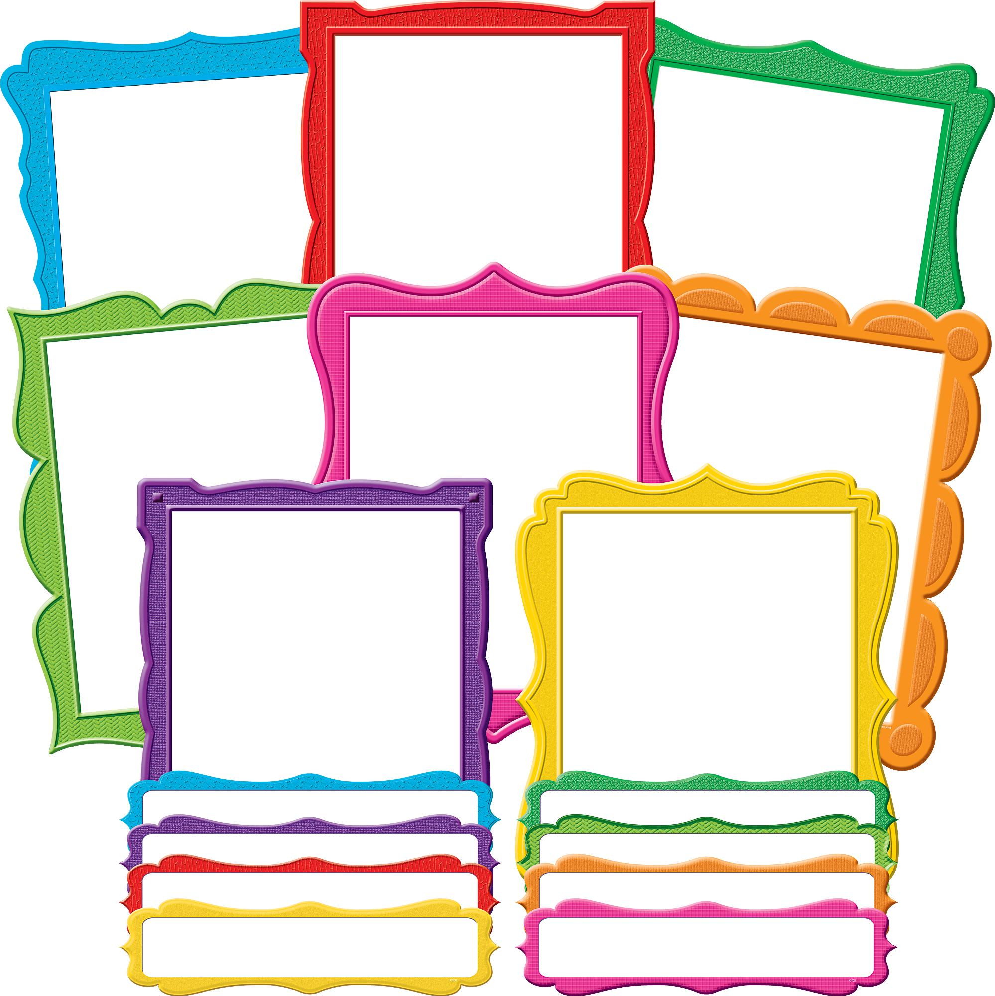 Fancy Frames Bulletin Board Display Set - Frames For Bulletin Boards (1998x2000), Png Download