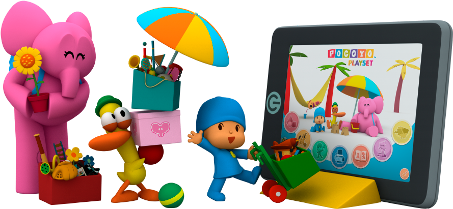 App-playset - Cartoon (953x433), Png Download