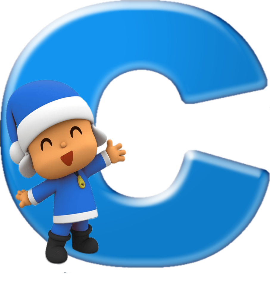 Alfabeto Decorativo Pocoyo Png - Cartoon (1000x1000), Png Download