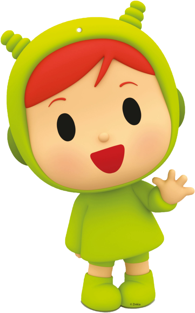 Pack 4 Siluetas 30cm Pocoyo - Pocoyo Para Colorear Nina (693x1080), Png Download