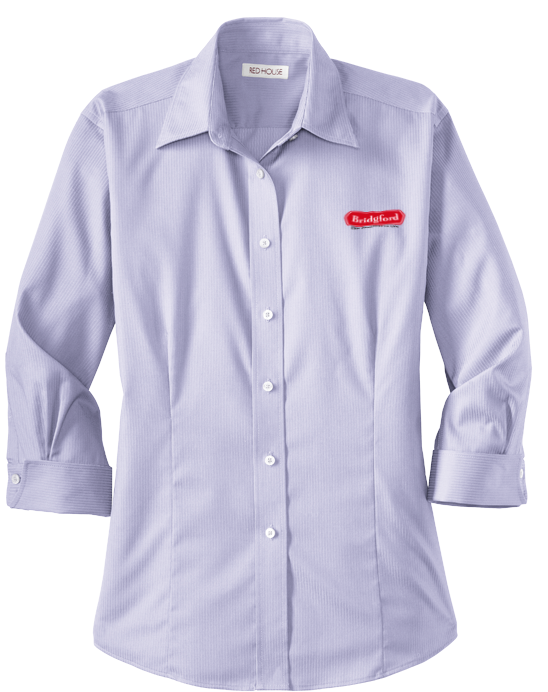Red House® Ladies 3/4 Sleeve Dobby Non Iron Button - Long-sleeved T-shirt (700x700), Png Download