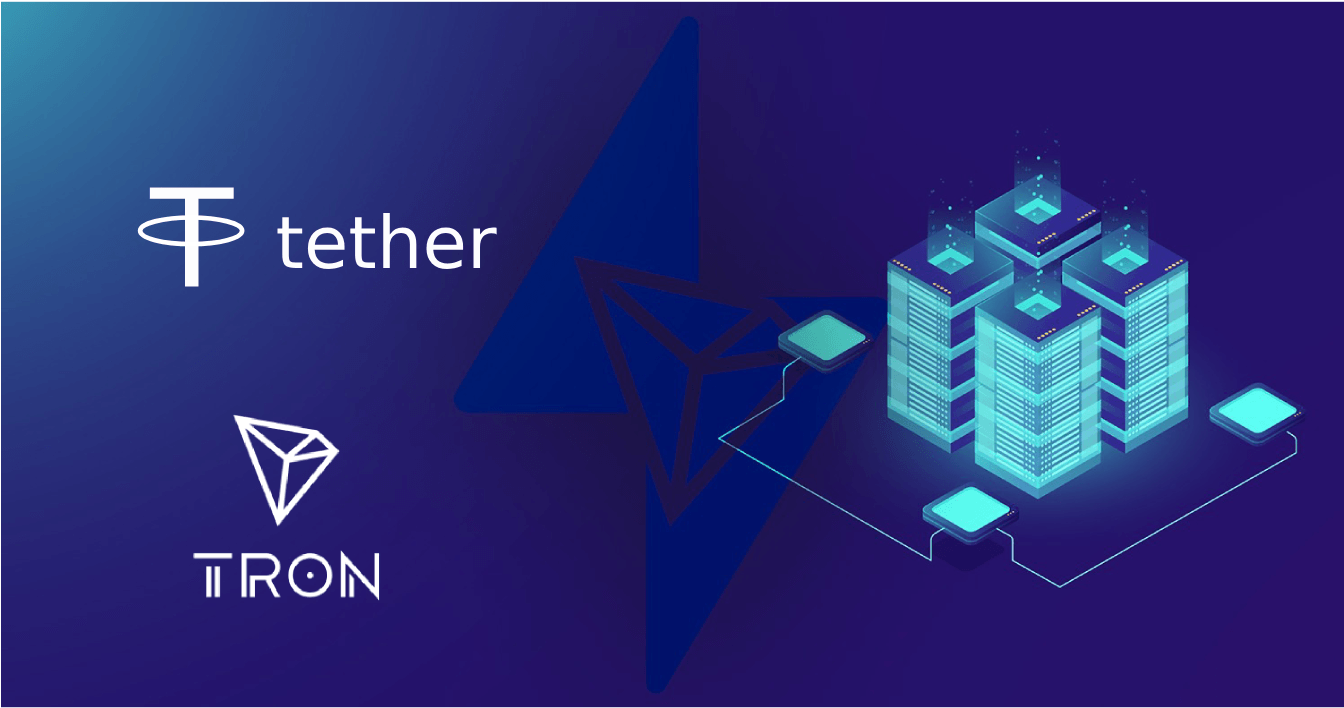 Tether And Tron - Graphic Design (1700x837), Png Download