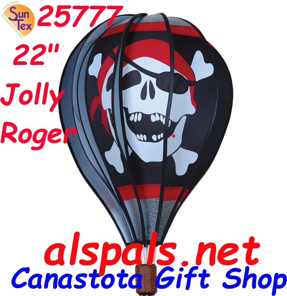 25777 Jolly Rogers 22" Hot Air Balloons - Calendar 2011 (1024x1024), Png Download