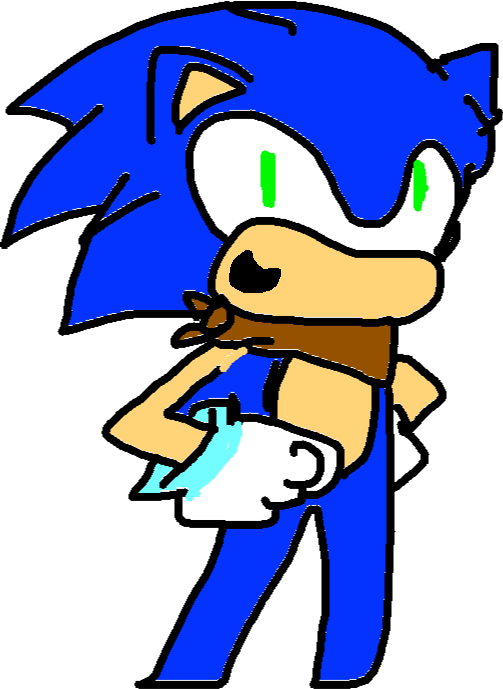 Sonic/ice Ring - Talk - Cartoon (503x689), Png Download