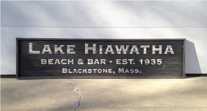 Lake Hiawatha Size - Signage (720x477), Png Download