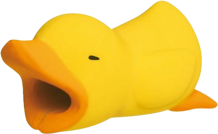 Duck Cable Chomper - Duck Charger Cover (600x600), Png Download
