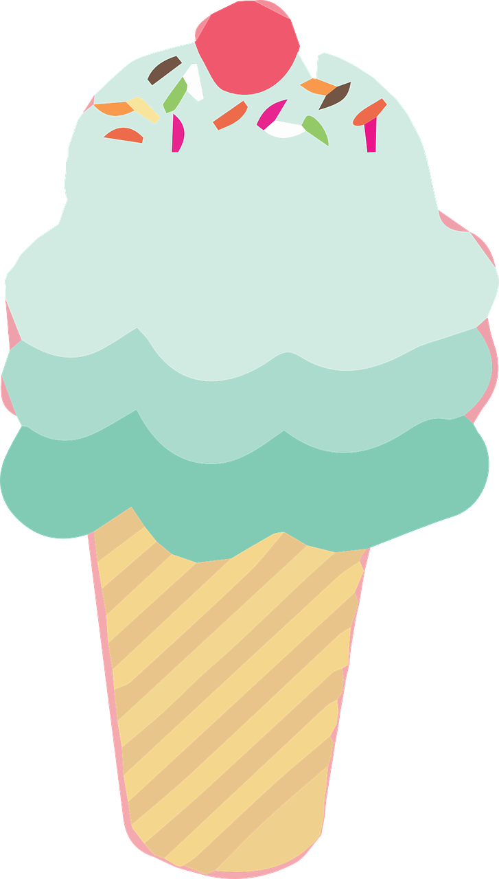 Ice Cream Cones Clipart Commercial Use - Gelato (727x1280), Png Download