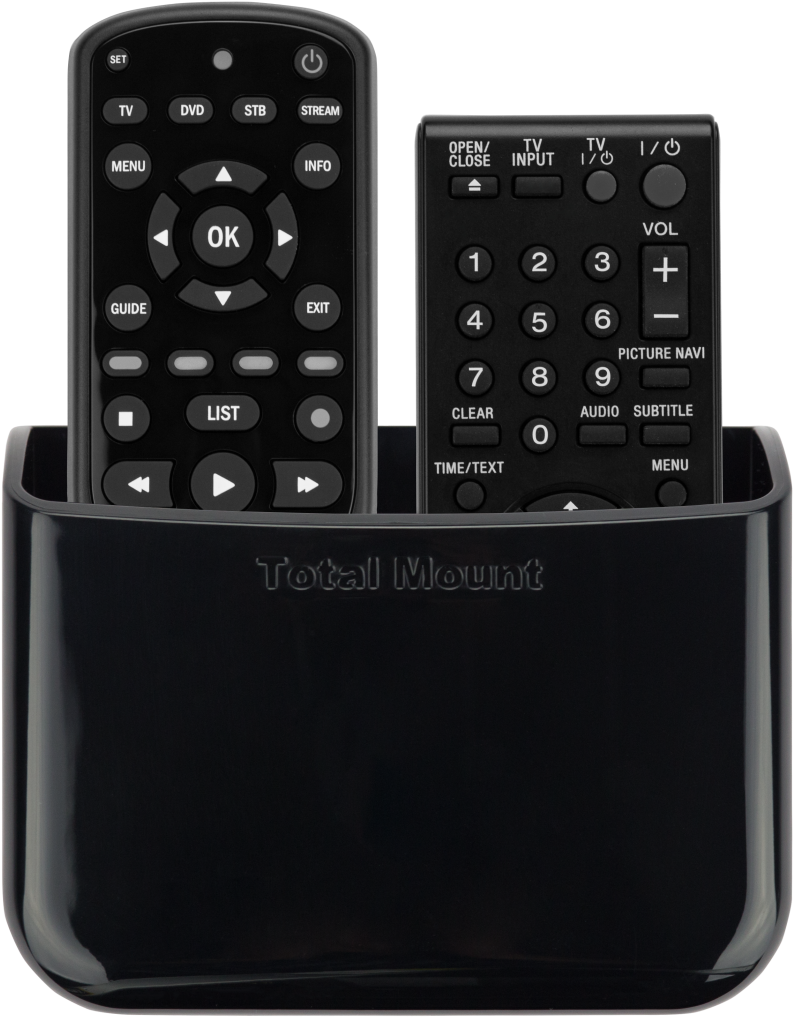 Uni Rh Black Double 1 Pack Transparent - Remote Holder (1024x1024), Png Download