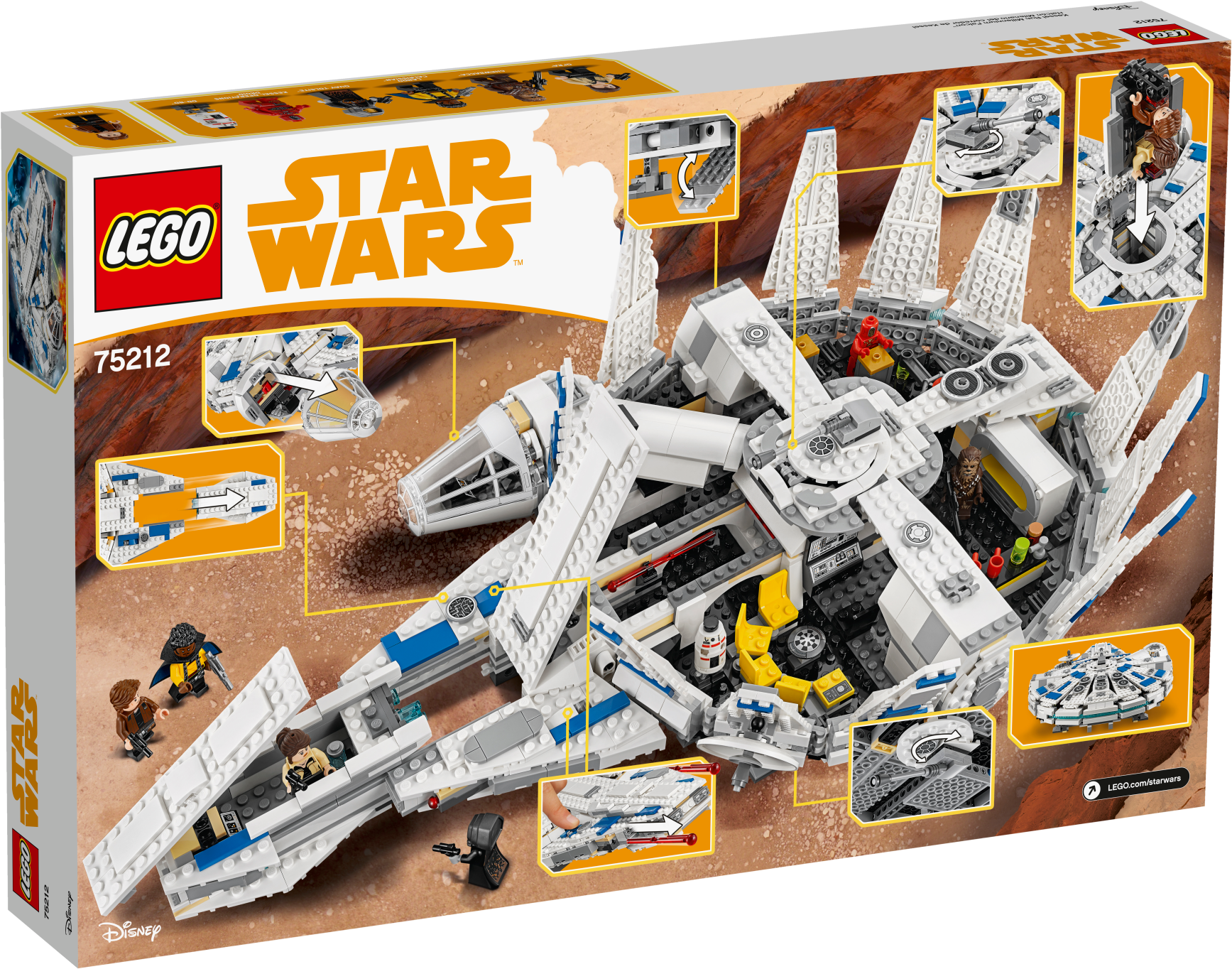 Lego Kessel Run Millenium Falcon - Lego Star Wars Solo Millennium Falcon (2400x1800), Png Download
