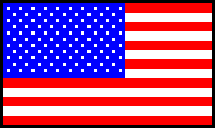 American Flag - Usa Flag Black Border (830x520), Png Download