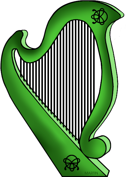 Image Stock Celtic Harp Clipart - Clàrsach (523x648), Png Download