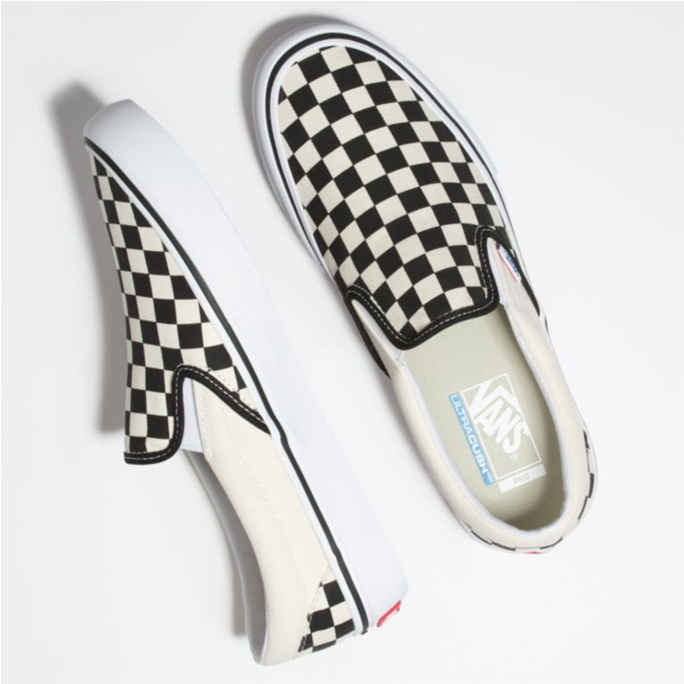 Vans Checkerboard Slip On Pro - Vans Slip On Pro Checkerboard (1440x767), Png Download