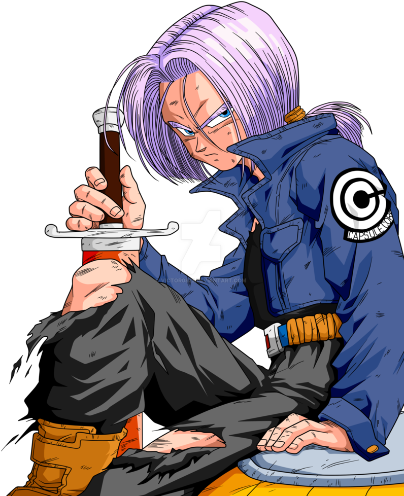 597kib, 800x1000, Future Trunks By Victor0822-db8ai3b (800x1000), Png Download
