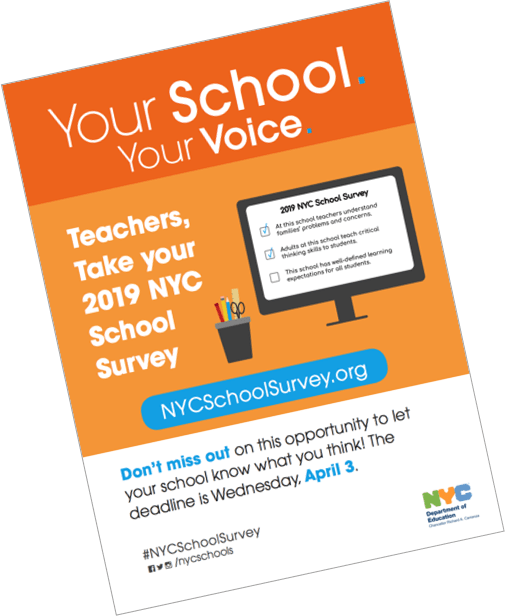 Take The 2019 Nyc School Survey - Nyc School Survey 2019 (505x616), Png Download