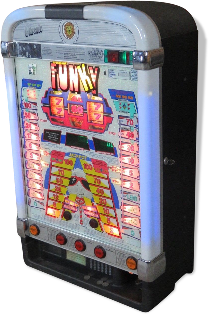 Slot Machine Triomint Funky Classic German 1988's - Mobile Phone (1457x1457), Png Download