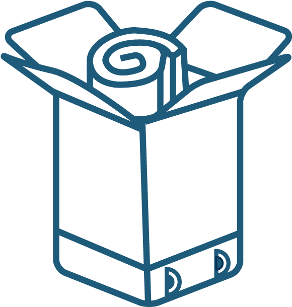 Skyler Mattress Box Icon White - Mattress In A Box Icon (580x610), Png Download