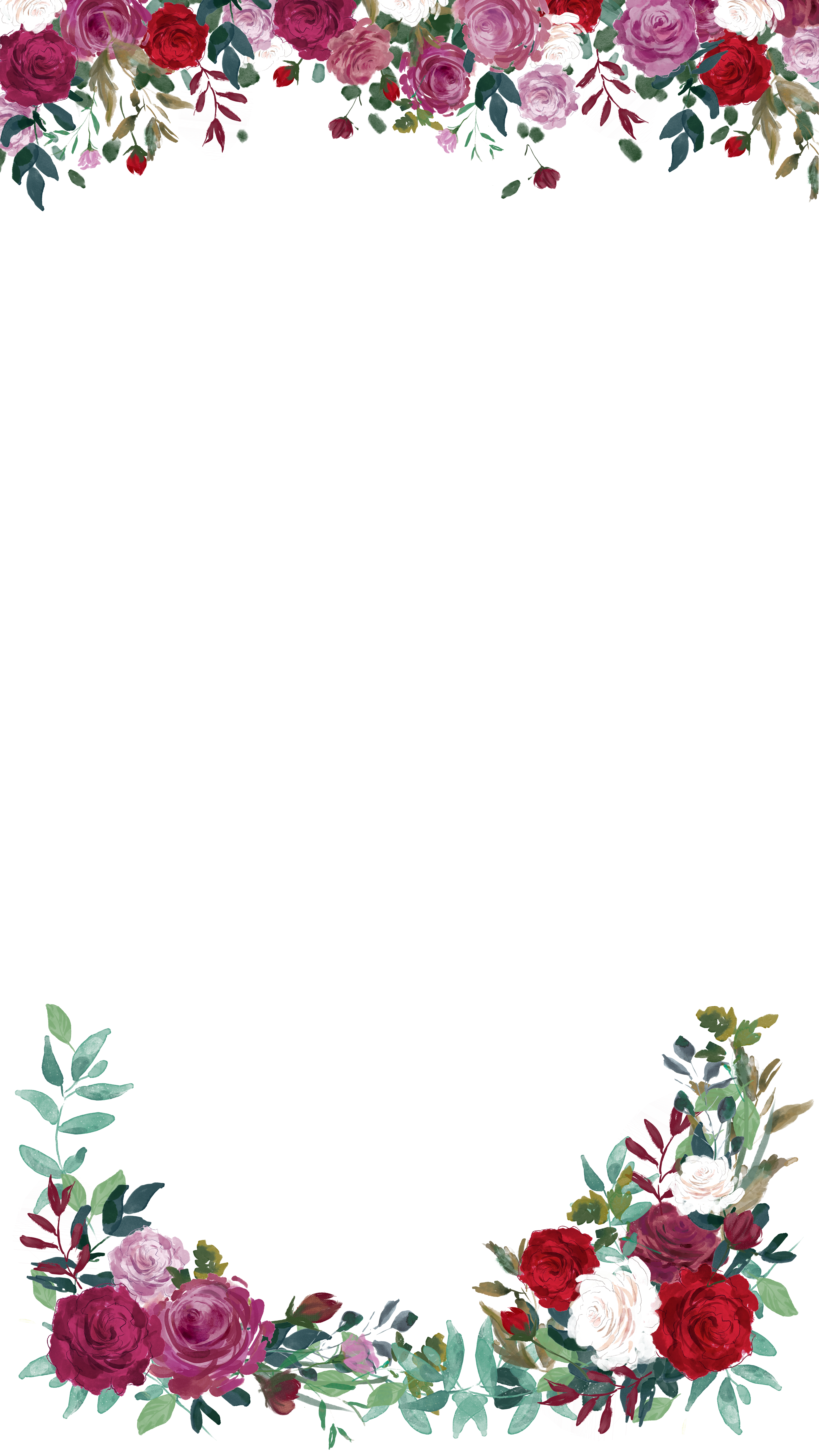 Roses Wedding Snapchat Filter Geofilter Maker On Filterpop - Garden Roses (4500x8000), Png Download
