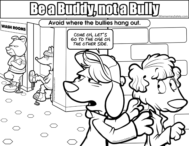 Bullying Coloring Pages Anti Bullying Coloring Pages - Anti Bullying Coloring Sheet (720x556), Png Download