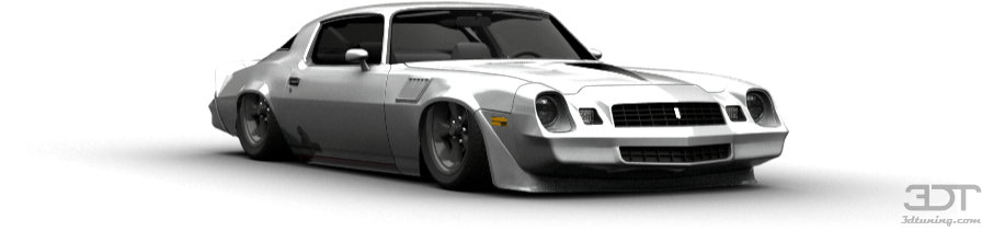 Chevrolet Camaro Z28 Coupe 1979 Tuning - 1979 Chevrolet Camaro Z28 3d Model (1004x373), Png Download