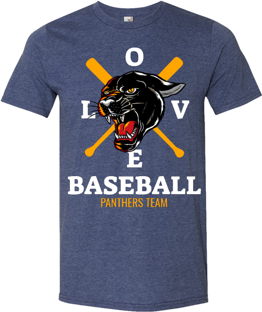 Panthers Team T-shirt Design - Bella And Canvas 3001 Mauve (800x800), Png Download
