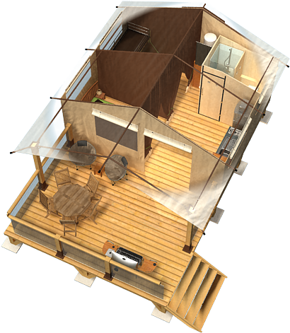 Plan Lodges - House (1000x563), Png Download