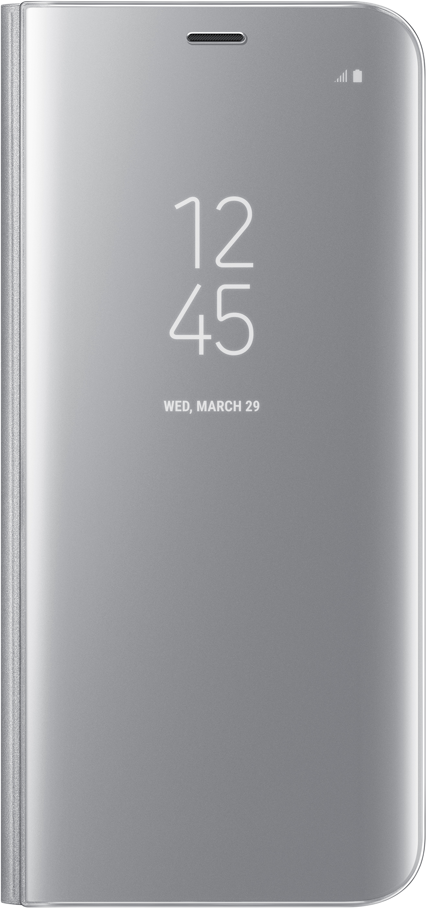 Samsung Galaxy S8 S-view Standing Cover Silver - Samsung Galaxy (3000x2000), Png Download