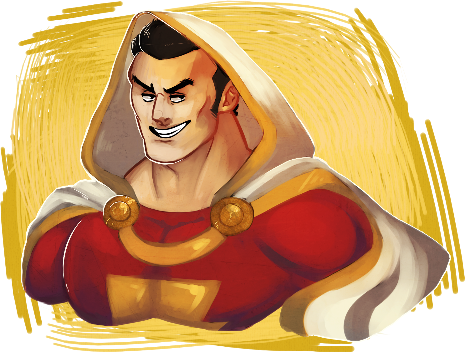 Shazam - Illustration (1598x1173), Png Download