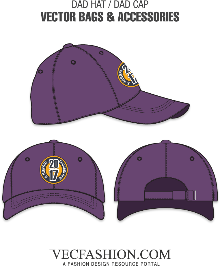 Dad Hat Or Dad Cap Template - Baseball Cap (1000x1000), Png Download