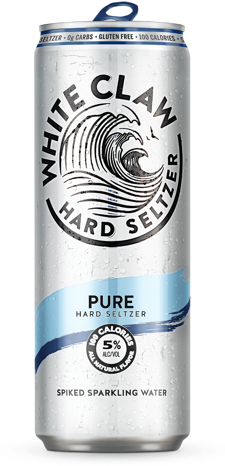 White Claw Pure Can - Beer Bottle (768x1591), Png Download