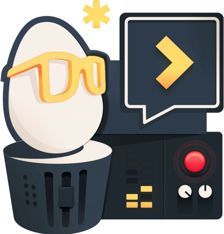 Illustration For Record Badass Screencasts For Egghead (800x800), Png Download