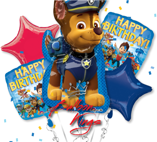 Chase Clipart Transparent - Paw Patrol Balloon Png (640x480), Png Download