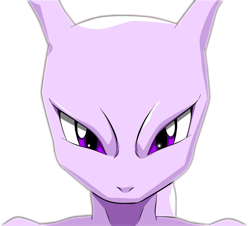 Je Retrouve Pas Mon Topic Original Http - Mewtwo Head (1055x757), Png Download