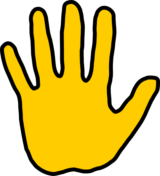 Finger Clipart High Five (540x594), Png Download