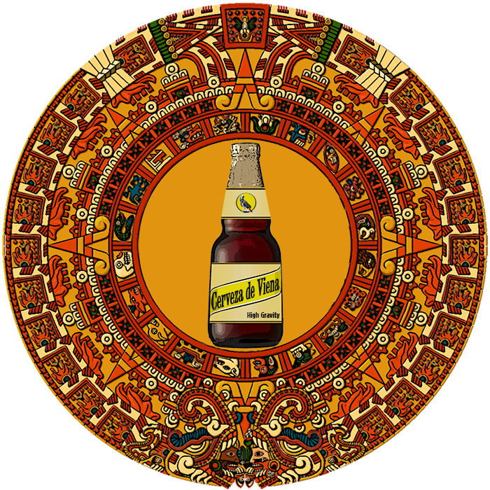 Recently Viewed Cerveza De Viena - Aztec Sun Stone Eras (700x700), Png Download