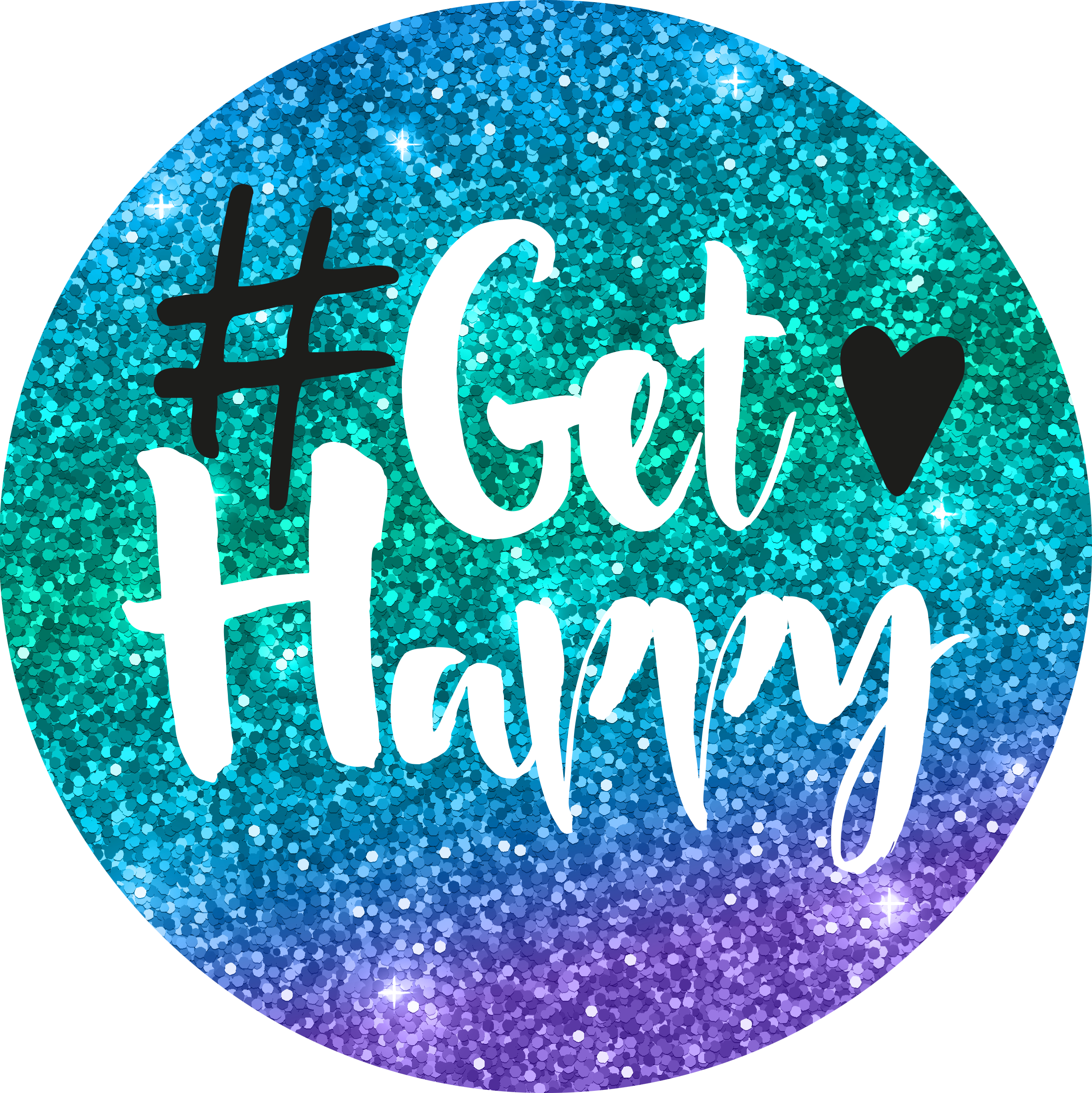 #gethappy Is Here - Circle (2492x2494), Png Download