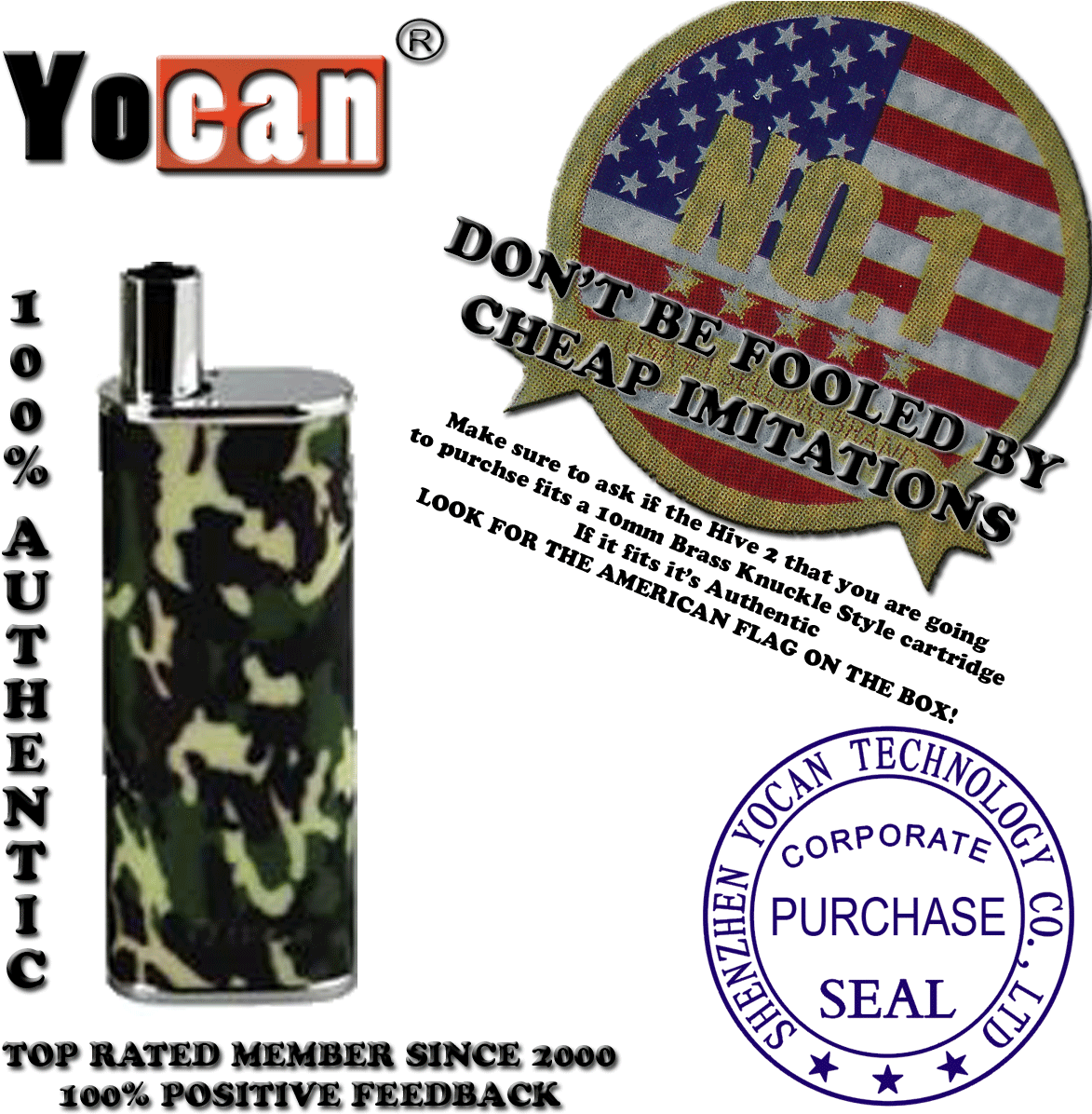 0 Limited Edition Camo Complete Kit - Yocan (1200x1200), Png Download