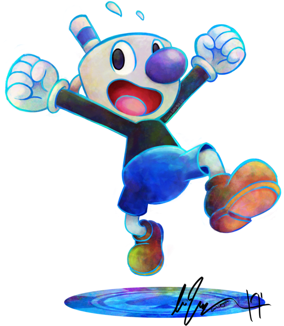 Hope There's A Cuphead Version On Here - Cuphead And Mugman Art (640x713), Png Download