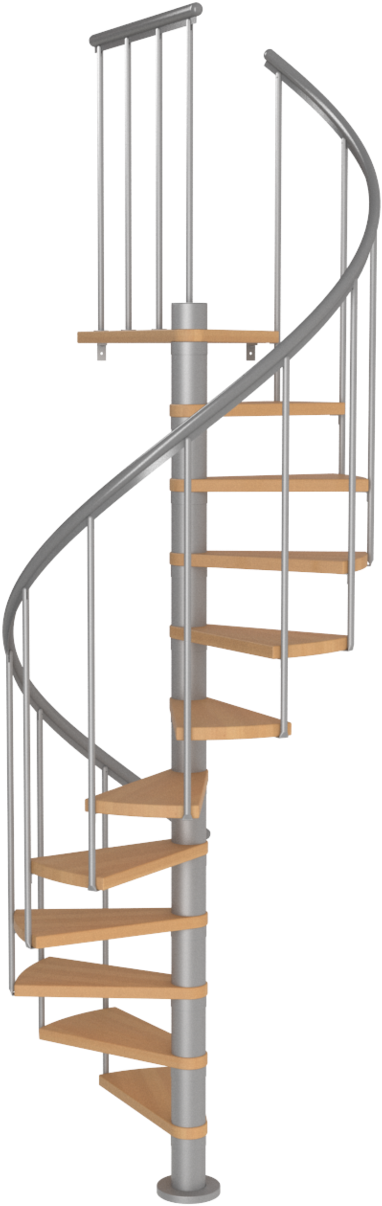 Montreal Classic Spiral Staircase Kit - Escaleras De Caracol Dibujo (900x1283), Png Download