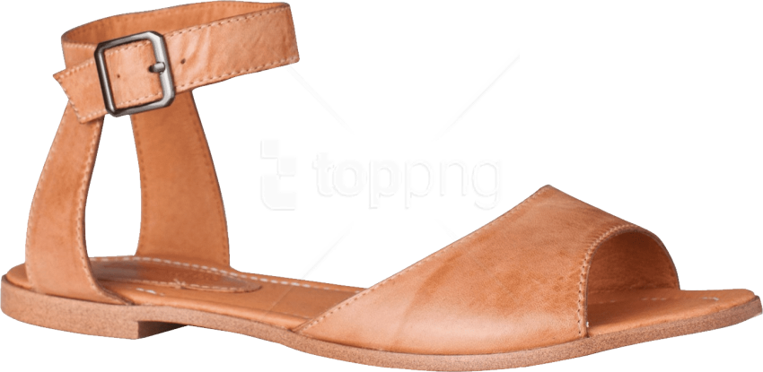 Free Png Leather Sandal Ladies Png - Sandal (850x415), Png Download