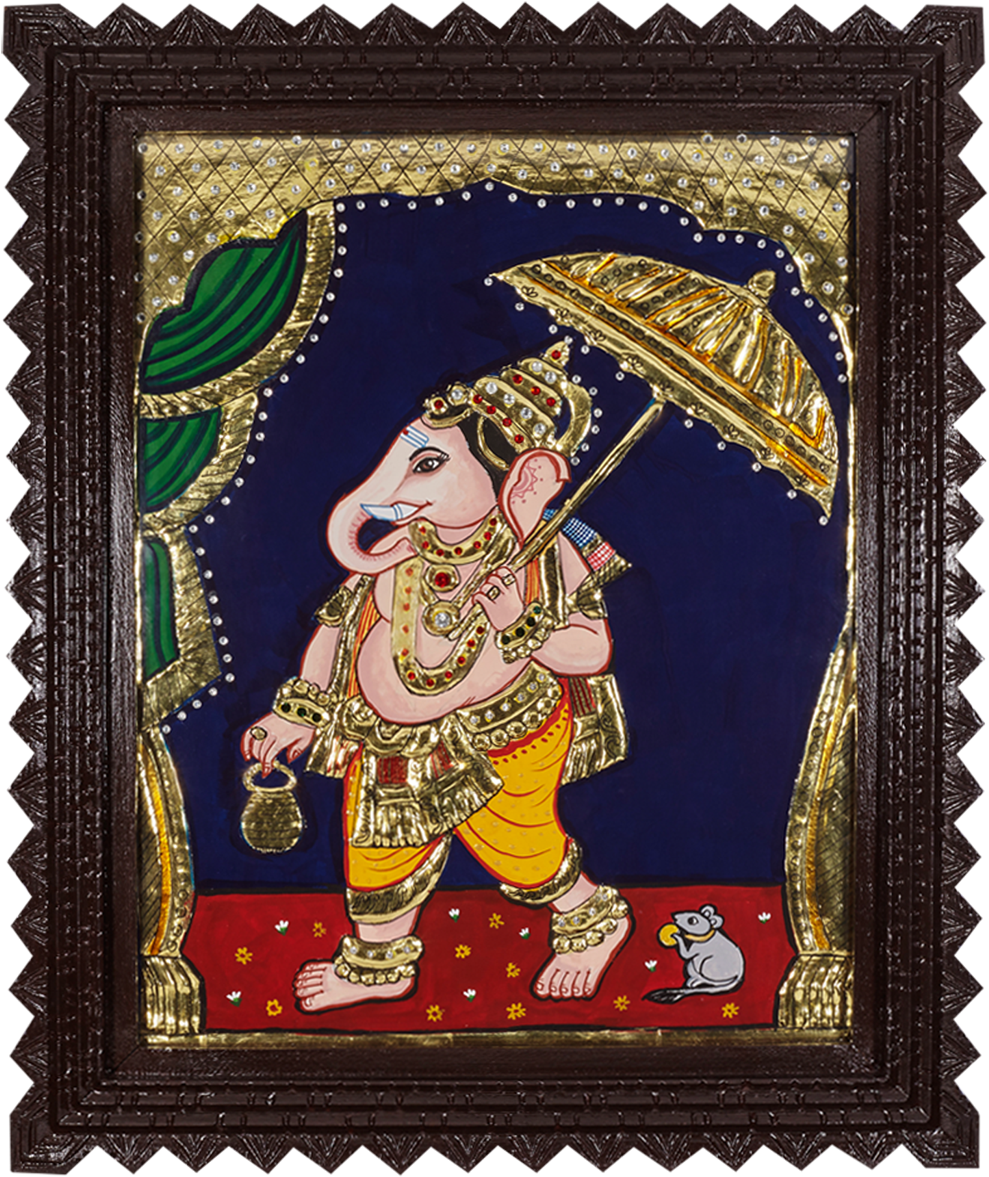 Mrs Saraswathi Has Been Selling About 12-15 Paintings - Postage Stamp (1007x1200), Png Download