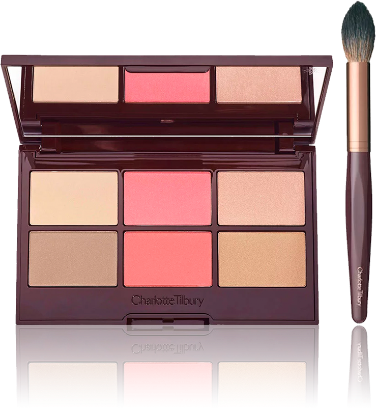 Charlotte Tilbury Glowing Pretty Skin Palette (1000x1000), Png Download