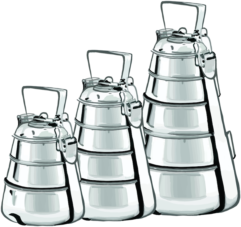 3tiffins - Line Art (1000x1000), Png Download