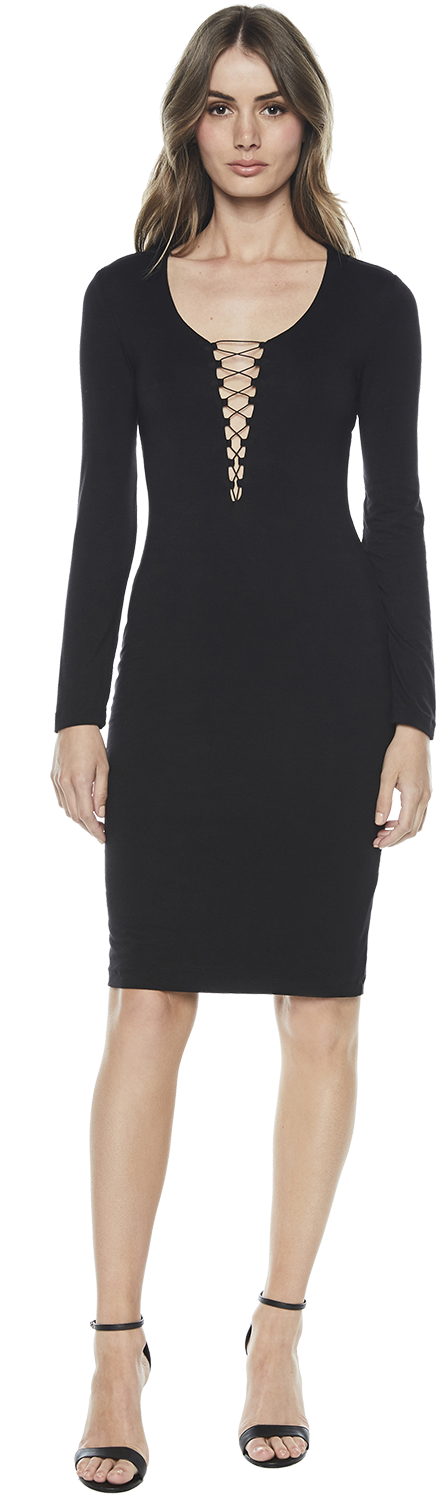 Strung Out Dress In Colour Caviar - Mother Of The Groom Dresses Apple Shape (1000x1500), Png Download