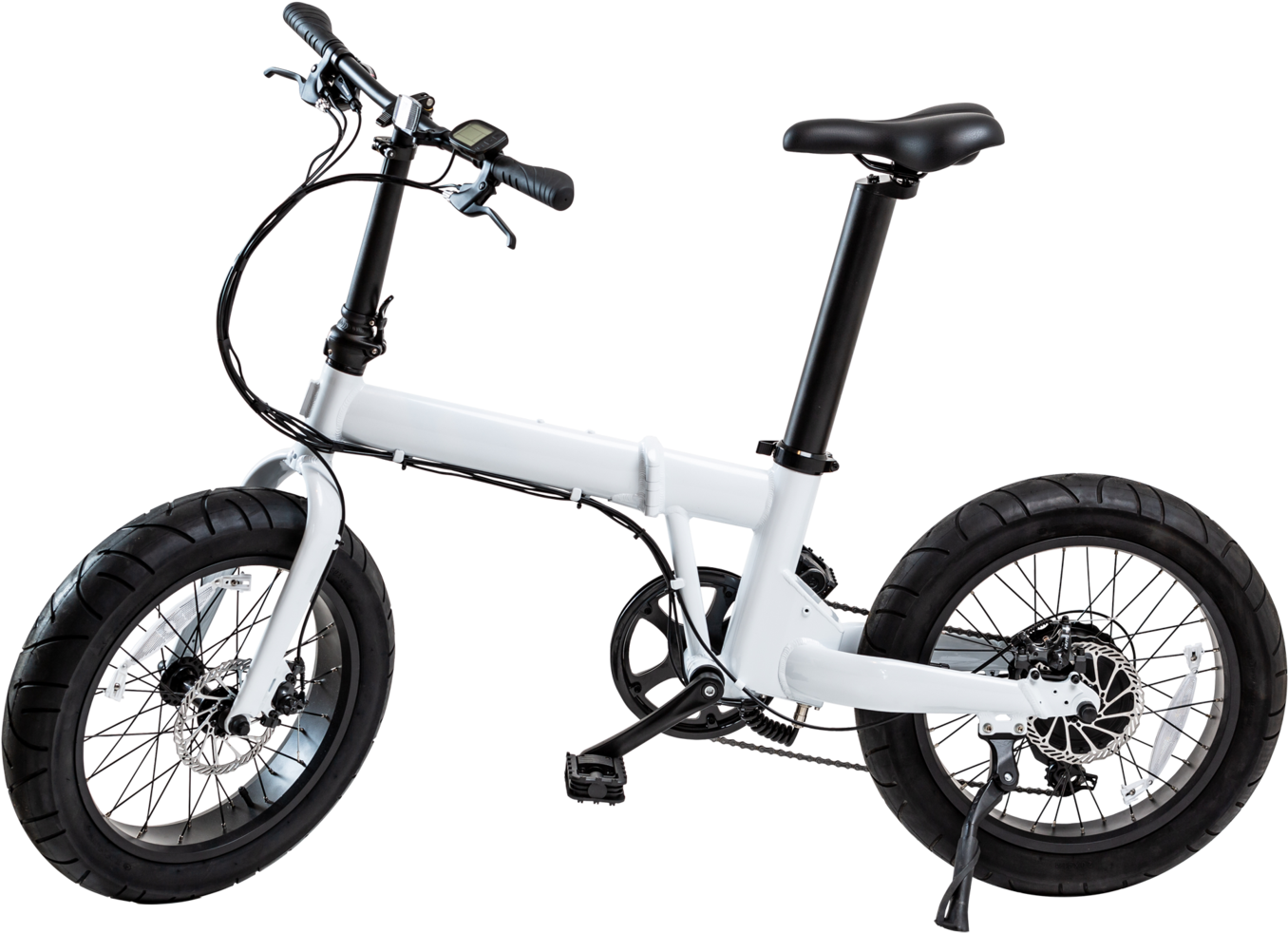 Uni Maxi Electric Fat Tire Folding Bike - Mountain Bike (1400x1400), Png Download
