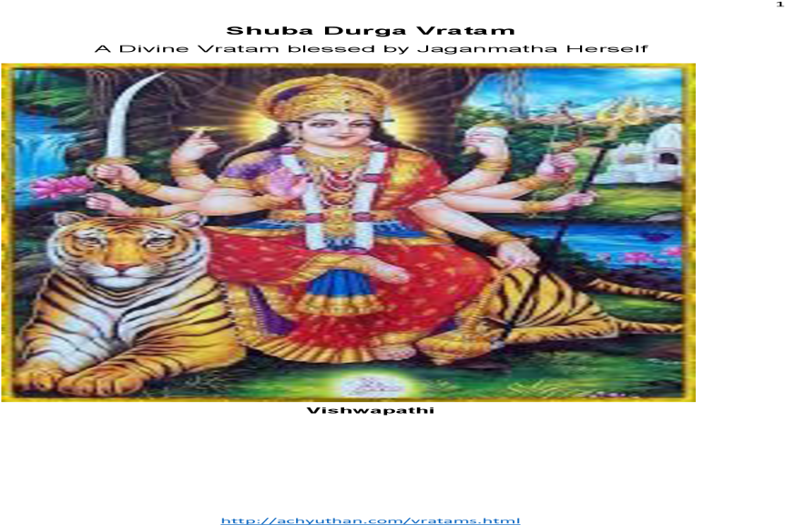 Shuba Durga Vratam - Poster (1200x630), Png Download