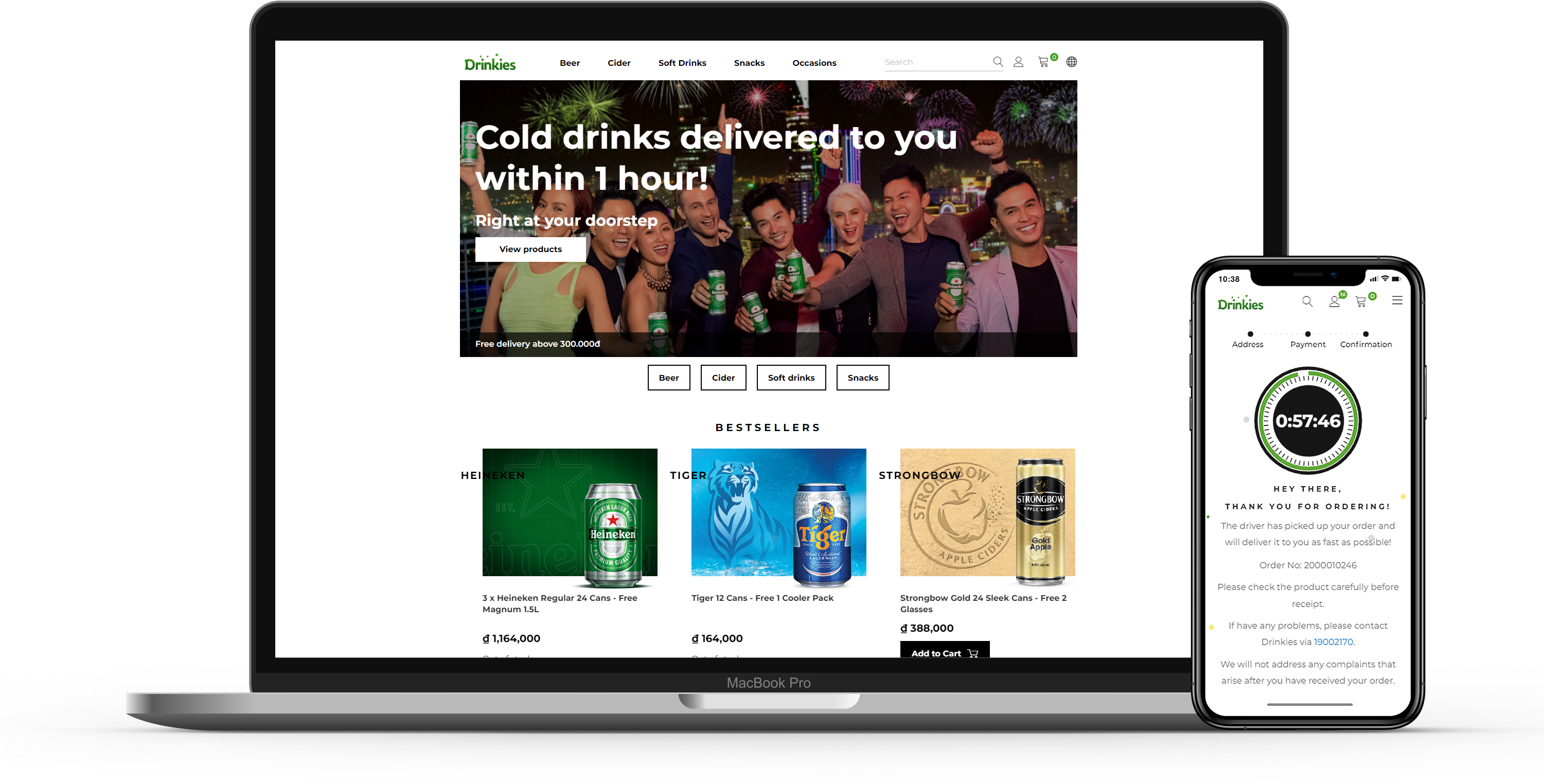 Cold Drinks Delivered To You Within 1 Hour - Iphone (3000x1792), Png Download